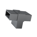 Three-way connector for 1×2-inch rectangular aluminum tubing – Tube² TS300
