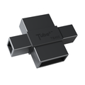 Four-way connector for 1-inch square and 1×2-inch rectangular aluminum tubing – Tube² TS400